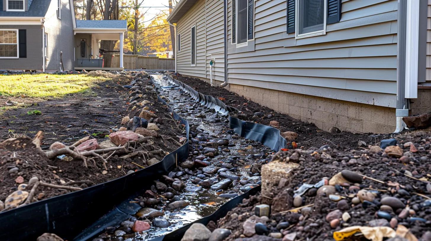French Drain Installation